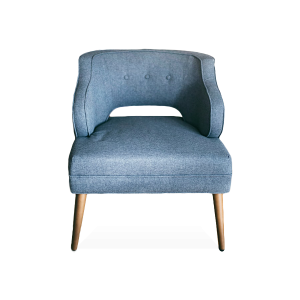 Blue Comfy Fabric Chair